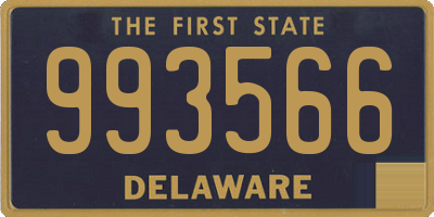 DE license plate 993566