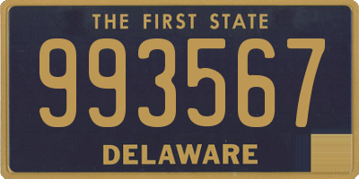 DE license plate 993567