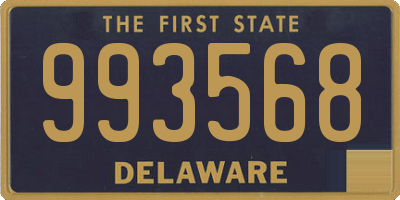 DE license plate 993568