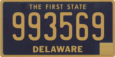 DE license plate 993569