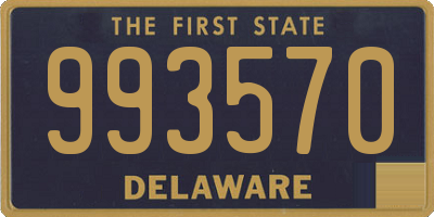 DE license plate 993570