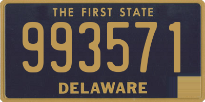 DE license plate 993571