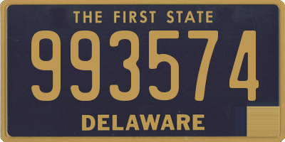 DE license plate 993574