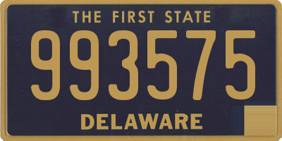 DE license plate 993575