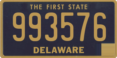 DE license plate 993576