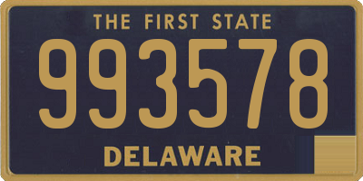 DE license plate 993578