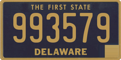 DE license plate 993579