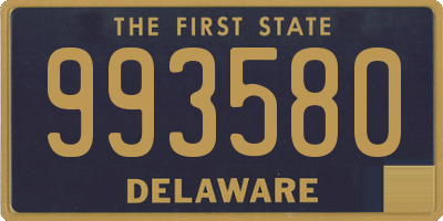 DE license plate 993580