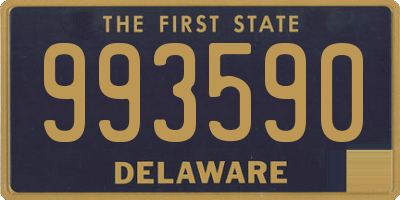 DE license plate 993590