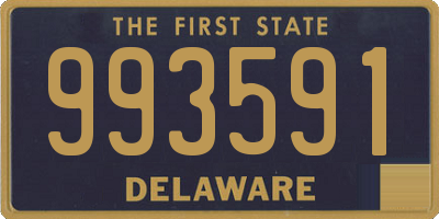 DE license plate 993591