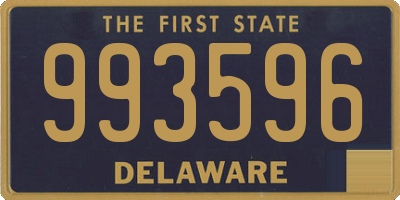 DE license plate 993596