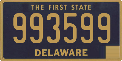 DE license plate 993599