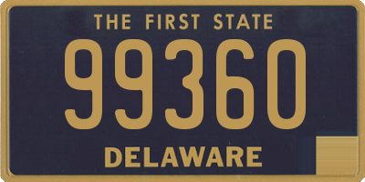 DE license plate 99360