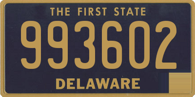 DE license plate 993602