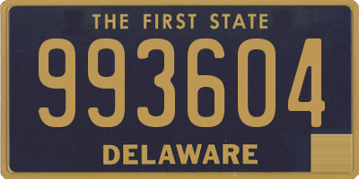 DE license plate 993604