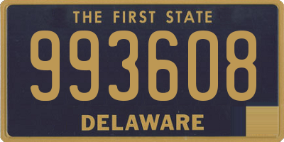 DE license plate 993608