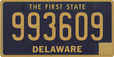 DE license plate 993609