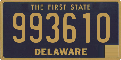 DE license plate 993610