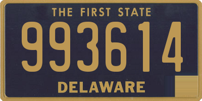 DE license plate 993614