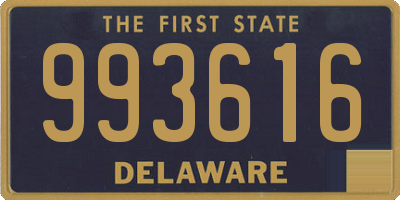 DE license plate 993616