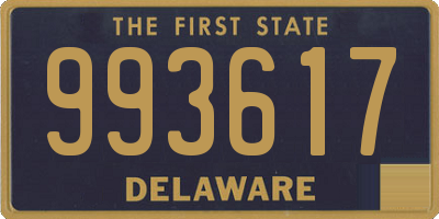 DE license plate 993617