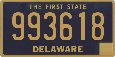 DE license plate 993618