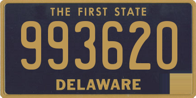 DE license plate 993620