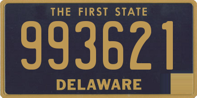 DE license plate 993621