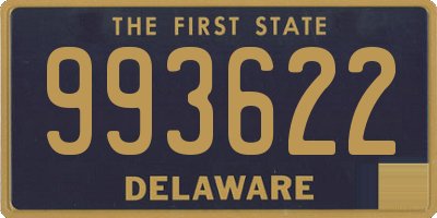 DE license plate 993622