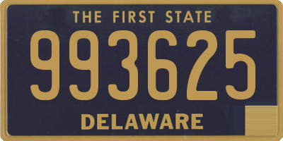 DE license plate 993625