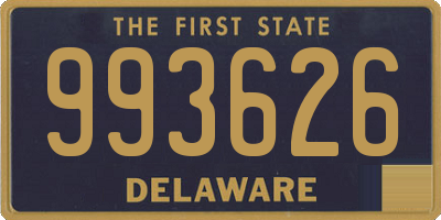 DE license plate 993626