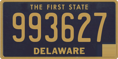 DE license plate 993627