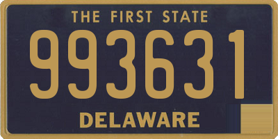 DE license plate 993631