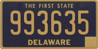 DE license plate 993635