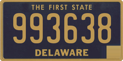 DE license plate 993638