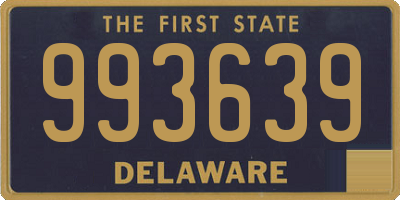 DE license plate 993639