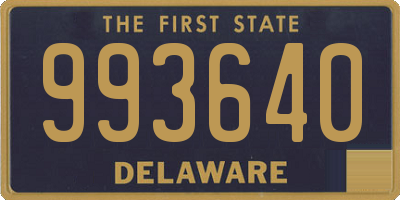 DE license plate 993640