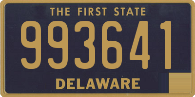 DE license plate 993641