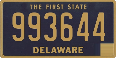 DE license plate 993644