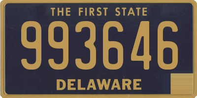 DE license plate 993646