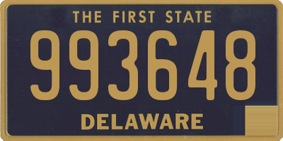 DE license plate 993648