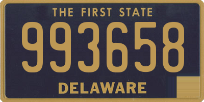 DE license plate 993658