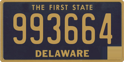 DE license plate 993664