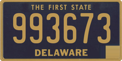 DE license plate 993673