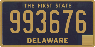 DE license plate 993676