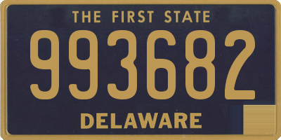 DE license plate 993682