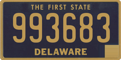 DE license plate 993683