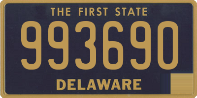 DE license plate 993690