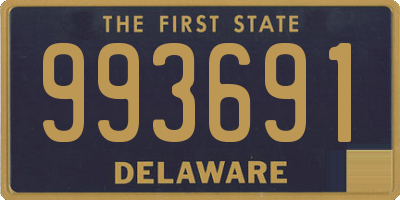 DE license plate 993691