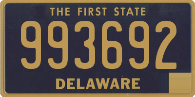 DE license plate 993692